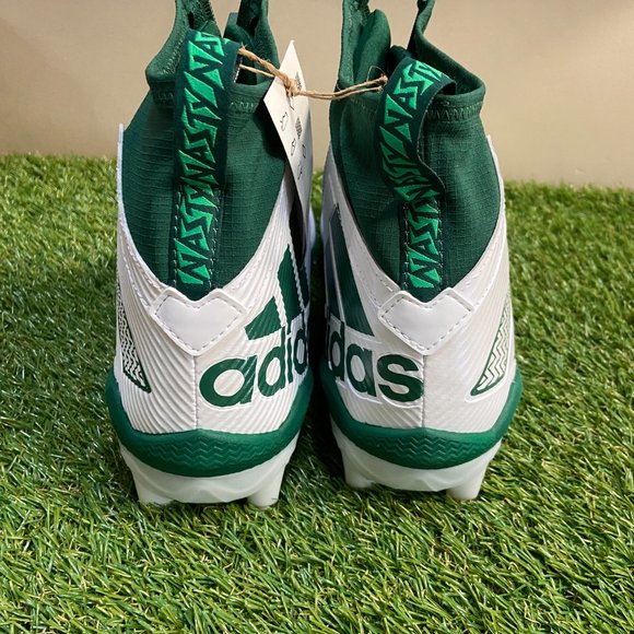 Adidas Nasty 2.0 Football Cleats GY1760 Men’s Size 11.5 White Green RARE NEW